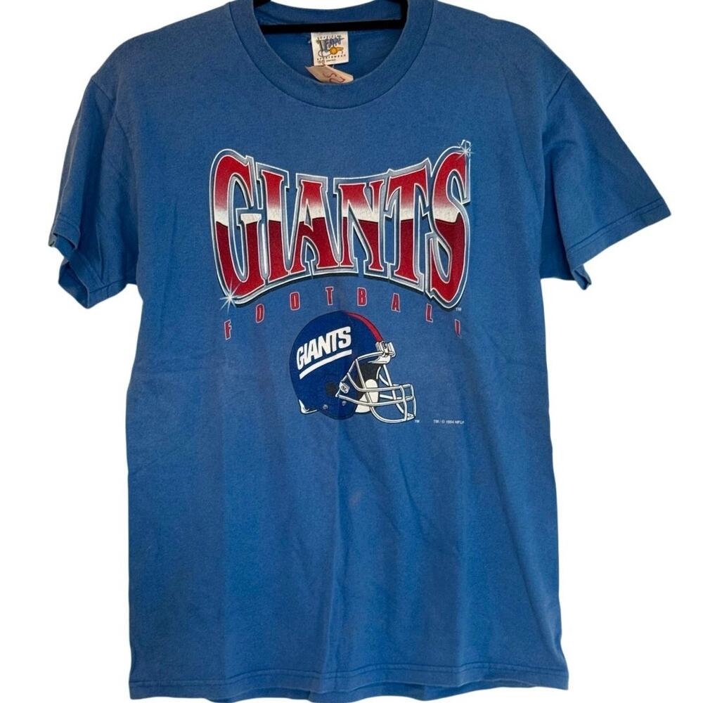 Vintage 90s New York Giants 1994 NFL Single Stitch Shirt Youth XL Adult Small